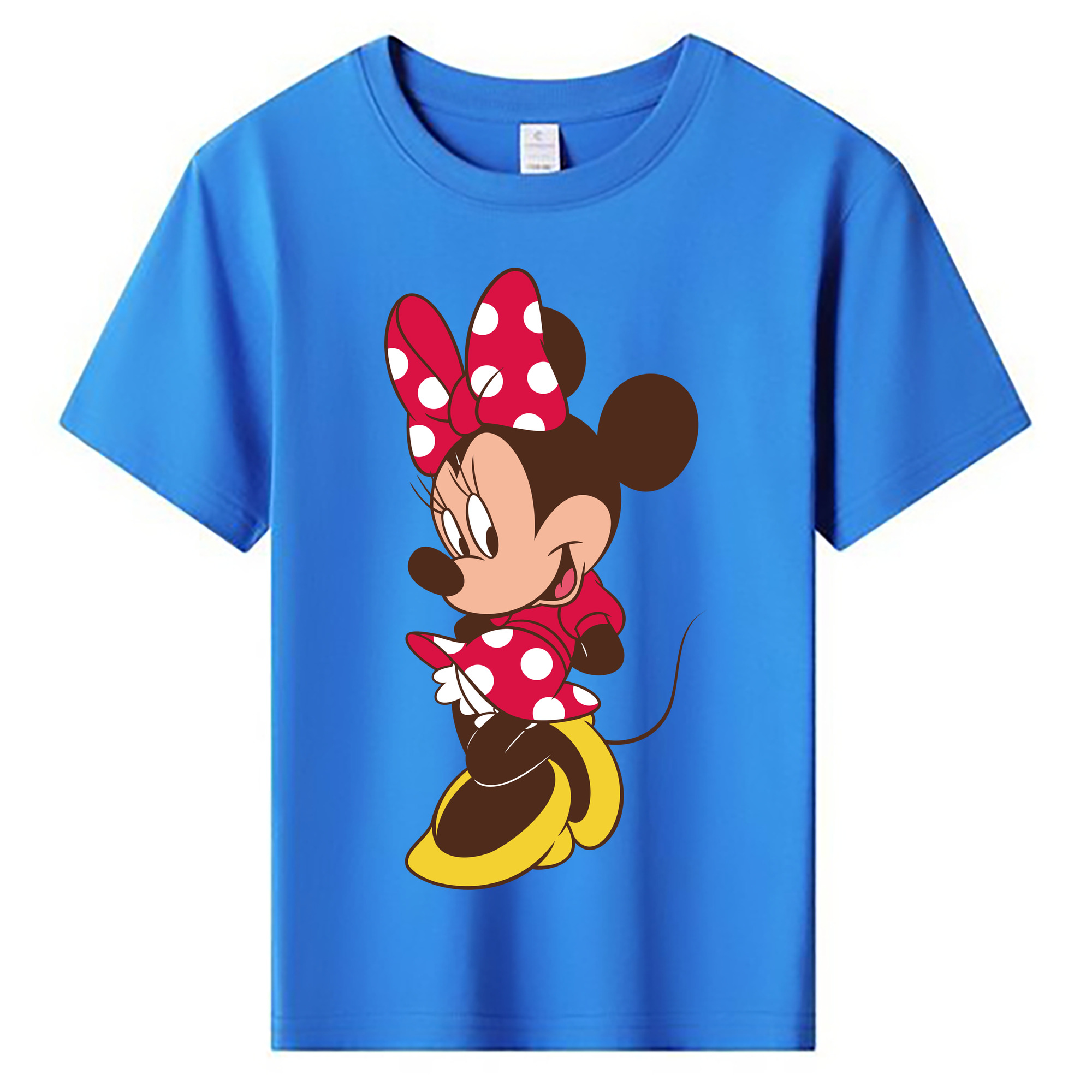 ミッキーマウス Mickey Mouse 綿100％キッズTシャツ（フロントプリント）